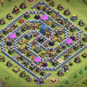 New Town Hall Farm Coc Base Layout With Copy Link Th Max