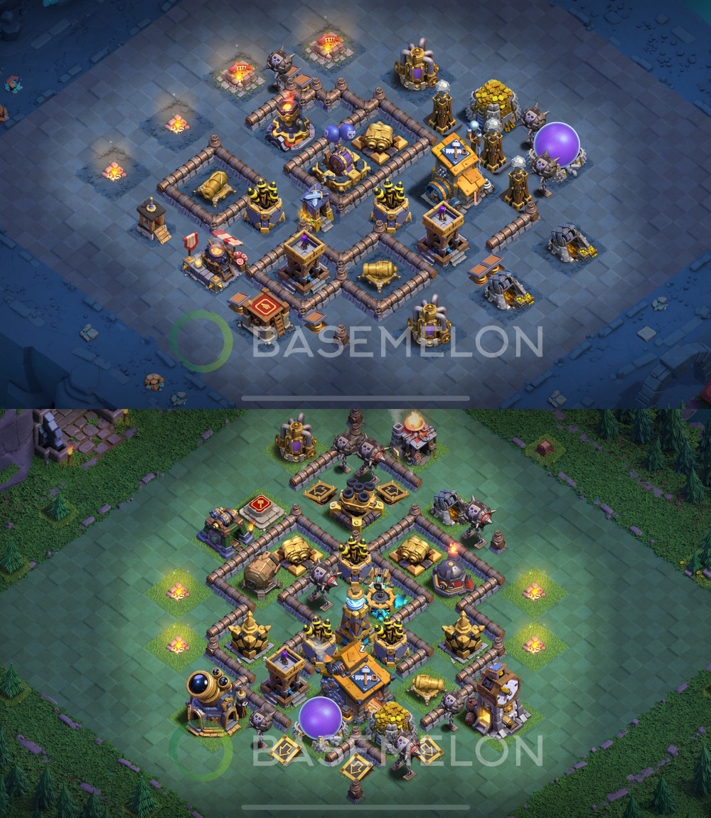 Aldea del Taller del Constructor Nivel 10 para Defensa, Anti 2 Estrellas Diseño 2025, #102