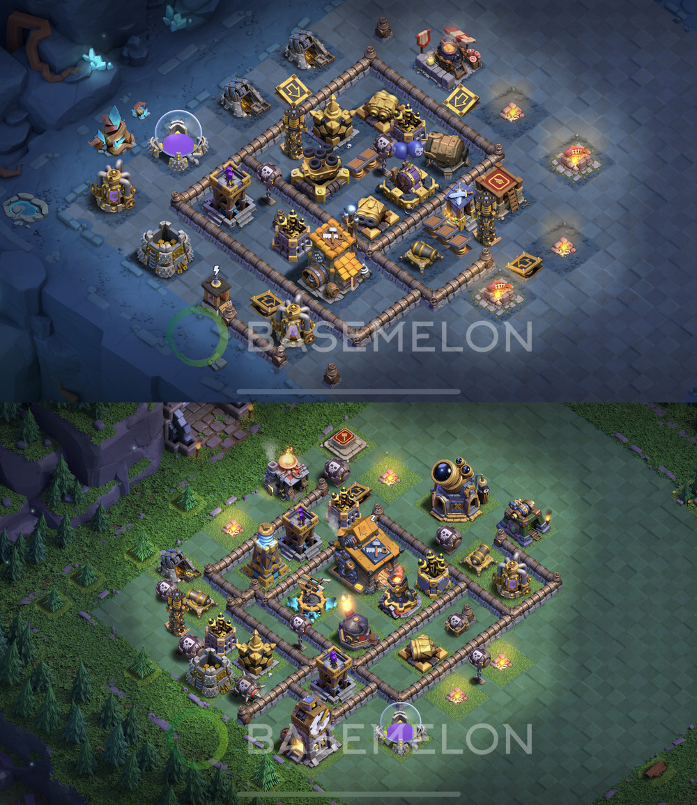 Builder Hall Level 10 Trophy/Defense Base Design 2024, Anti 3 Stars, Layout #103