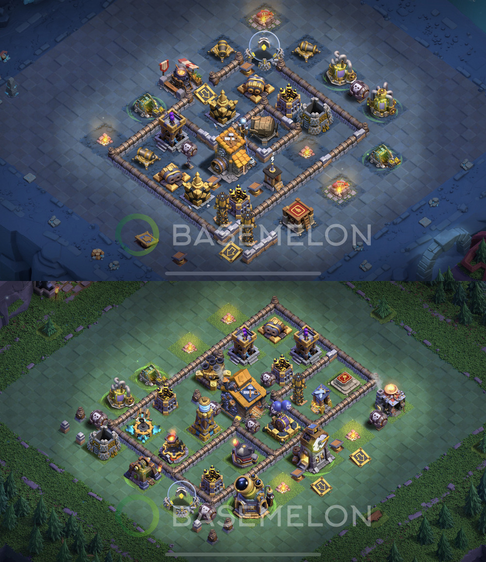 Builder Hall Level 10 Trophy/Defense Base Design 2024, Anti 3 Stars, Layout #113