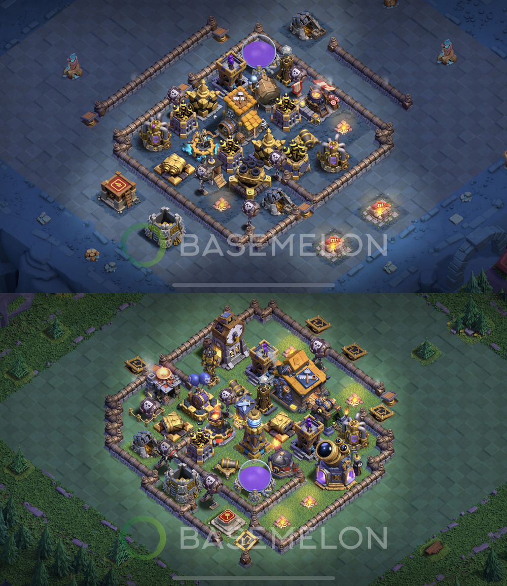 Builder Hall Level 10 Trophy/Defense Base Design 2024, Anti 3 Stars, Layout #116