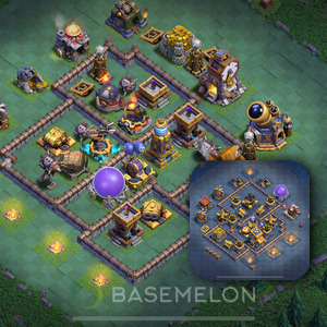 Builder Hall Level 10 Trophy/Defense Base Design 2025, Anti 3 Stars, Layout #117