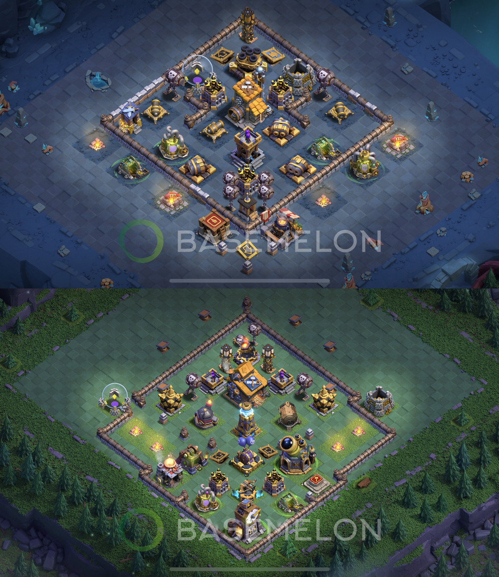 Builder Hall Level 10 Trophy/Defense Base Design 2024, Anti 2 Stars, Layout #120