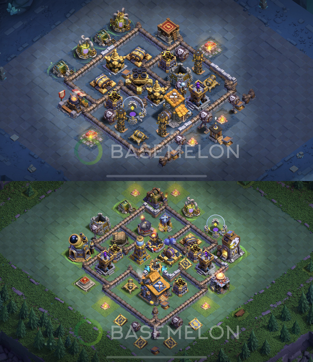 Builder Hall Level 10 Trophy/Defense Base Design 2024, Layout #127