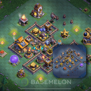 Builder Hall Level 10 Trophy/Defense Base Design 2025, Anti 3 Stars, Layout #136