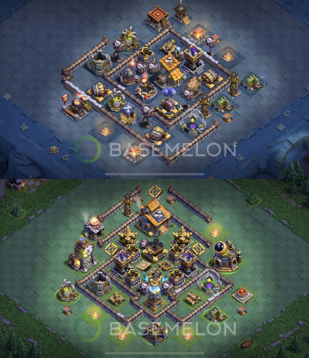 Builder Hall Level 10 Trophy/Defense Base Design 2024, Layout #137