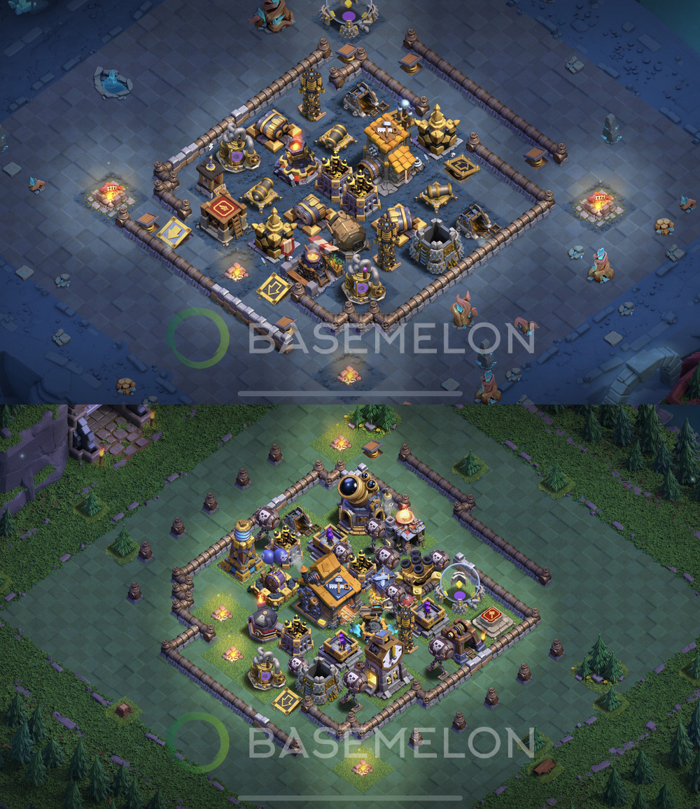 Builder Hall Level 10 Trophy/Defense Base Design 2024, Anti Everything, Layout #142