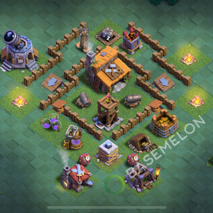 Builder Hall Level 3 Trophy/Defense Base Design 2025, Layout #148