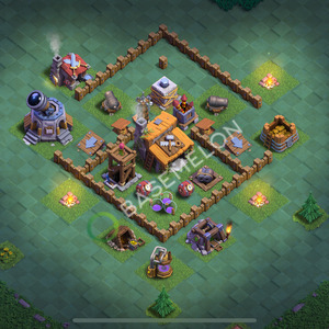 Builder Hall Level 3 Trophy/Defense Base Design 2025, Anti 3 Stars, Layout #150