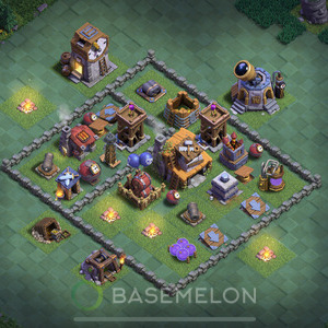 Meisterhütte Level 4 Verteidigung Base, Anti Alles, Layout #28