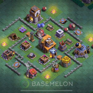 Meisterhütte Level 4 Verteidigung Base 2025, Anti Alles, Layout #37