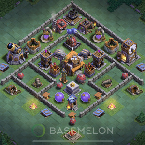 Meisterhütte Level 5 Verteidigung Base, Anti Alles, Layout #12