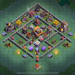 Aldea del Taller del Constructor Nivel 5 para Defensa, Anti Todo Diseño 2025, #12