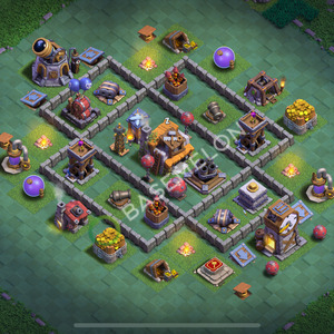 Aldea del Taller del Constructor Nivel 5 para Defensa, Anti Todo Diseño 2025, #20