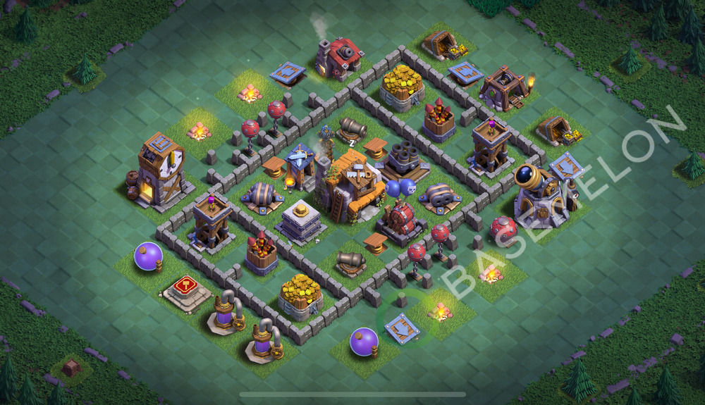 Builder Hall Level 5 Trophy/Defense Base Design 2025, Layout #39