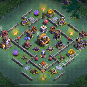 Aldea del Taller del Constructor Nivel 5 para Defensa, Anti Todo Diseño 2025, #53