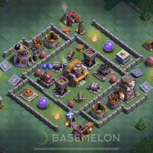 Meisterhütte Level 5 Verteidigung Base, Anti Alles, Layout #69