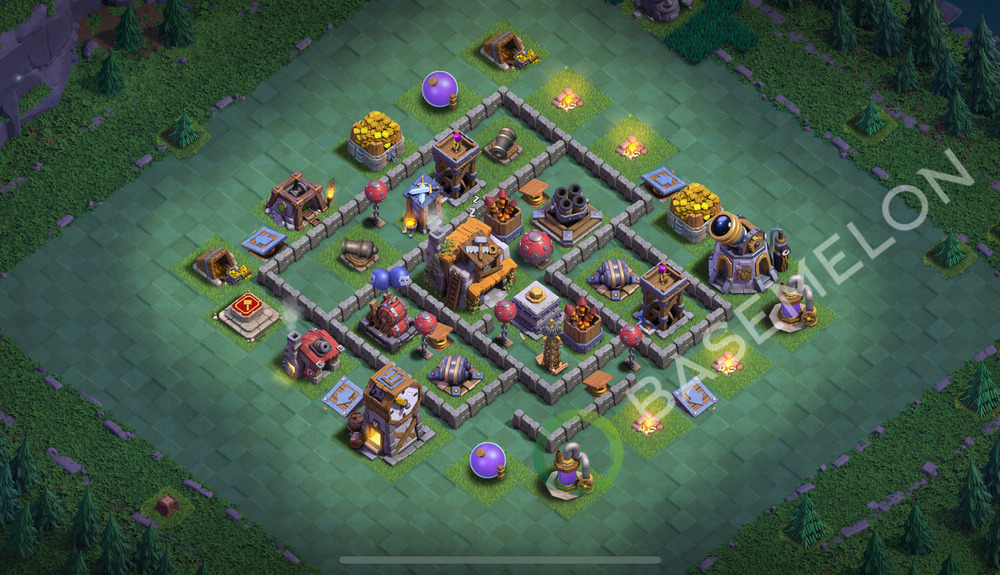 Builder Hall Level 5 Trophy/Defense Base Design 2025, Layout #71