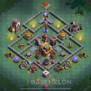 Meisterhütte Level 5 Verteidigung Base 2025, Anti Alles, Layout #8