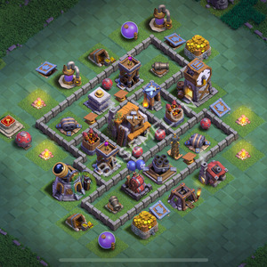 Aldea del Taller del Constructor Nivel 5 para Defensa, Anti 3 Estrellas Diseño 2025, #90