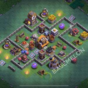 Builder Hall Level 5 Trophy/Defense Base Design 2025, Layout #93