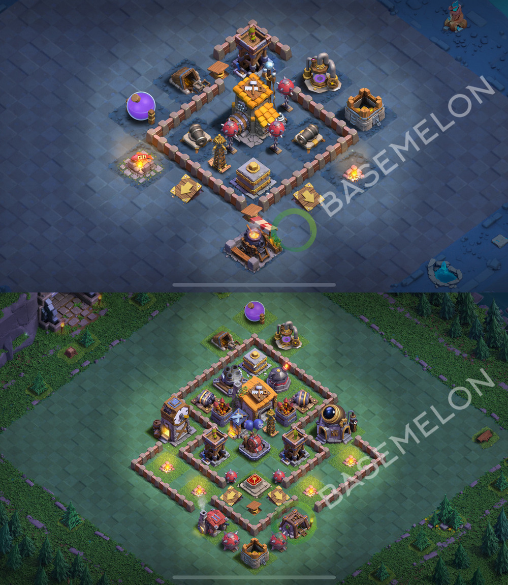 Aldea del Taller del Constructor Nivel 6 para Defensa, Anti 2 Estrellas Diseño 2026, #30