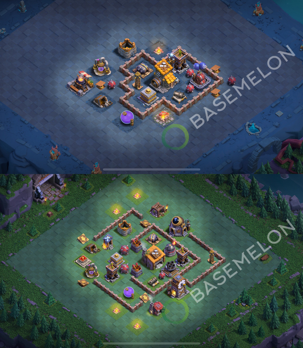 Aldea del Taller del Constructor Nivel 6 para Defensa, Anti 3 Estrellas Diseño 2026, #44