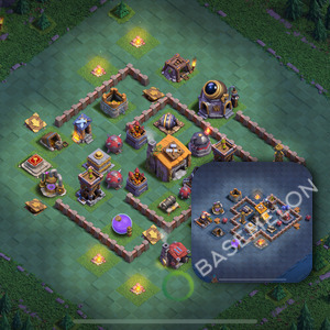 Builder Hall Level 6 Trophy/Defense Base Design 2026, Anti 3 Stars, Layout #44