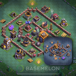 Meisterhütte Level 7 Verteidigung Base, Anti Alles, Layout #100