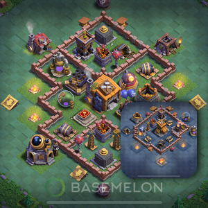 Meisterhütte Level 7 Verteidigung Base, Anti 3 Sterne, Layout #106