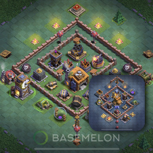 Meisterhütte Level 7 Verteidigung Base, Anti 3 Sterne, Layout #11