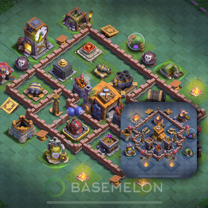 Meisterhütte Level 7 Verteidigung Base, Anti Alles, Layout #114