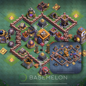 Meisterhütte Level 7 Verteidigung Base, Anti Alles, Layout #118