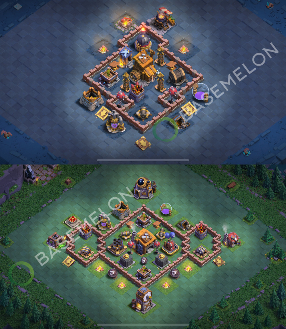 Builder Hall Level 7 Trophy/Defense Base Design 2026, Anti Everything, Layout #126