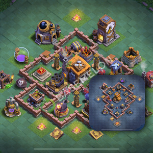 Builder Hall Level 7 Trophy/Defense Base Design 2026, Anti 2 Stars, Layout #130