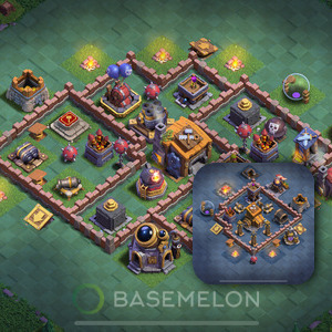 Meisterhütte Level 7 Verteidigung Base, Anti Alles, Layout #133