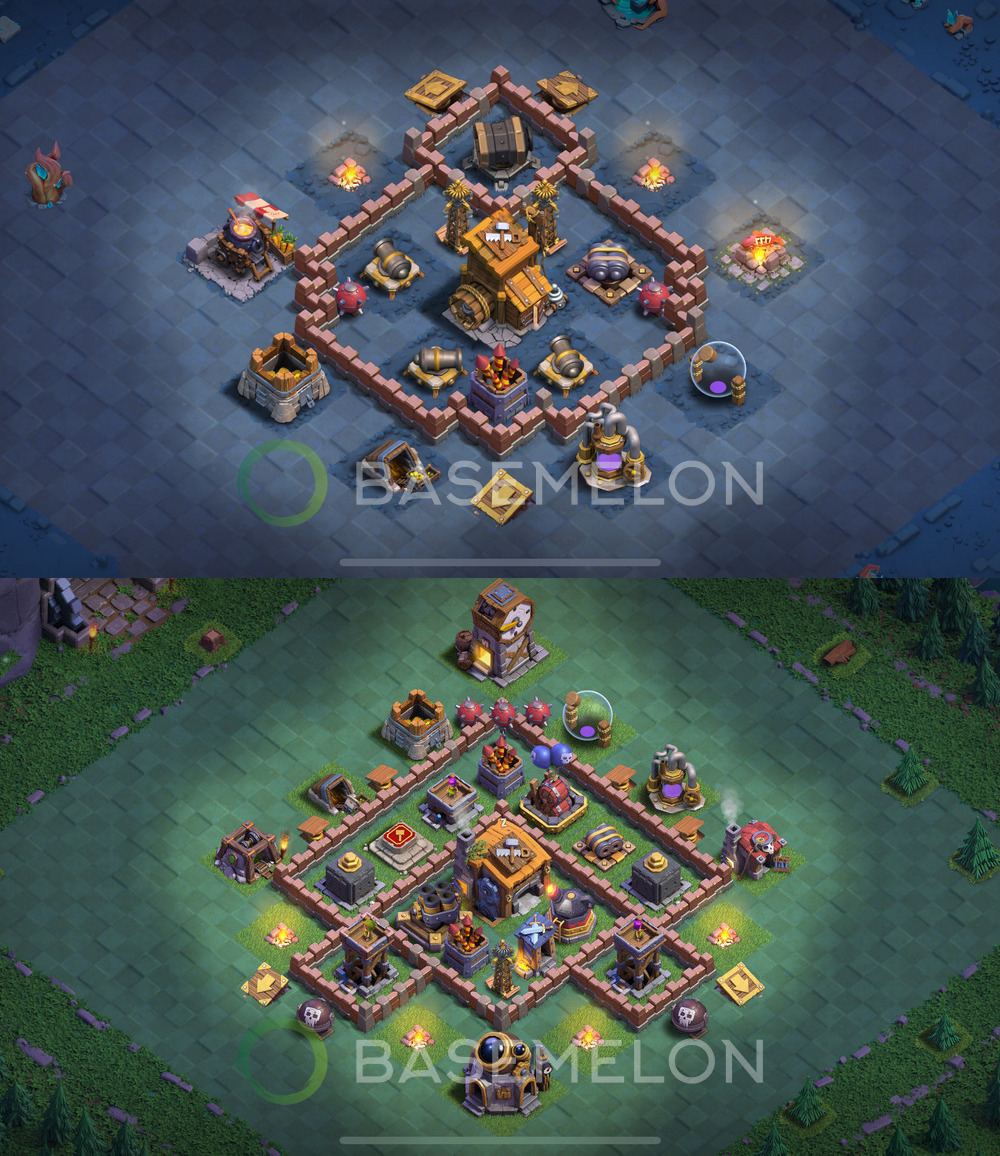 Builder Hall Level 7 Trophy/Defense Base Design 2024, Layout #138