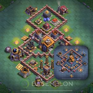 Meisterhütte Level 7 Verteidigung Base 2025, Anti Alles, Layout #139