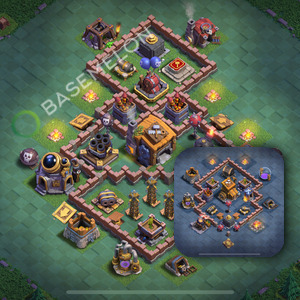 Builder Hall Level 7 Trophy/Defense Base Design 2026, Anti Everything, Layout #139