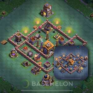 Meisterhütte Level 7 Verteidigung Base, Anti Alles, Layout #140