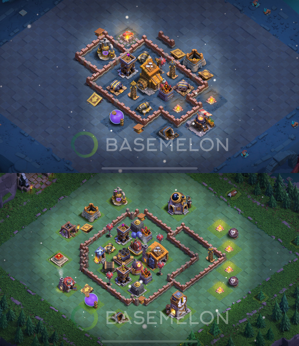 Builder Hall Level 7 Trophy/Defense Base Design 2024, Anti Everything, Layout #141