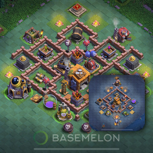 Meisterhütte Level 7 Verteidigung Base 2025, Anti 3 Sterne, Layout #143