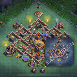 Builder Hall Level 7 Trophy/Defense Base Design 2026, Anti 3 Stars, Layout #143