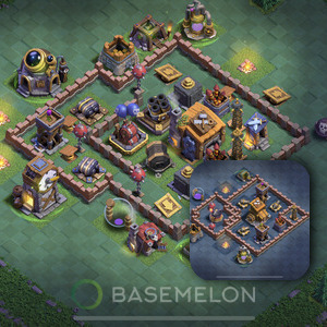 Meisterhütte Level 7 Verteidigung Base, Anti 3 Sterne, Layout #16