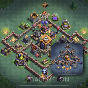 Meisterhütte Level 7 Verteidigung Base, Anti Alles, Layout #17