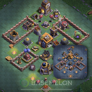 Meisterhütte Level 7 Verteidigung Base, Layout #45