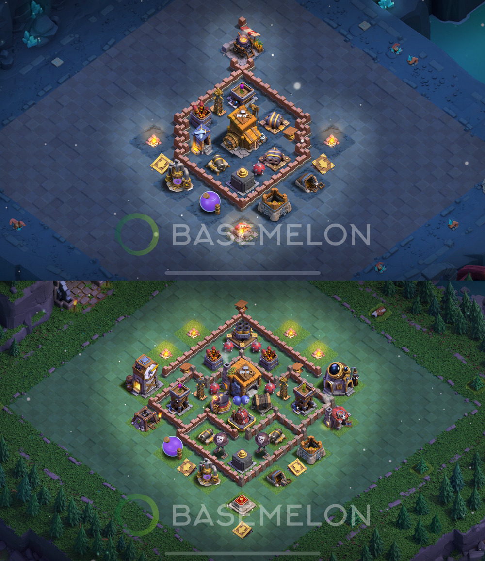 Builder Hall Level 7 Trophy/Defense Base Design 2024, Layout #50