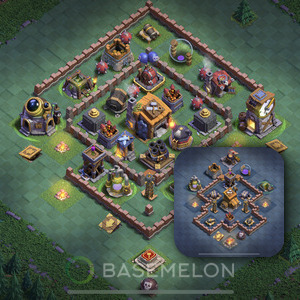 Meisterhütte Level 7 Verteidigung Base, Anti Alles, Layout #56