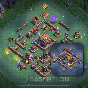 Meisterhütte Level 7 Verteidigung Base, Anti 2 Sterne, Layout #68