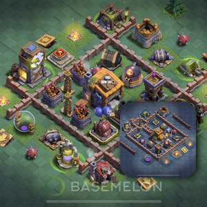 Meisterhütte Level 7 Verteidigung Base, Max Level, Layout #81